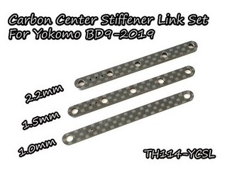 Vigor Carbon Graphite Center Stiffener Link Set For Yokomo BD9-2019