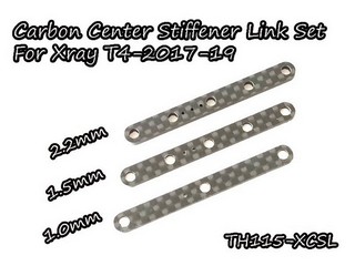 Vigor Carbon Graphite Center Stiffener Link Set For Xray T4-2017-19