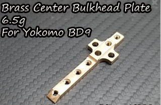 Vigor Brass Center Bulkhead Plate 6.5g For Yokomo BD9