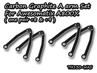 Vigor TH130-WAS Carbon Graphite A arm Set for Awesomatix A800X