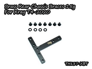 Vigor Brass Rear Chassis Braces 15g for Xray T4-2020