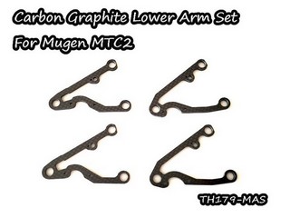 Vigor Carbon Graphite Lower Arm Set For Mugen MTC2