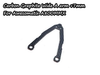 Vigor TH212-WW07 - Carbon Graphite Wide A arm +7mm for Awesomatix A800MMX