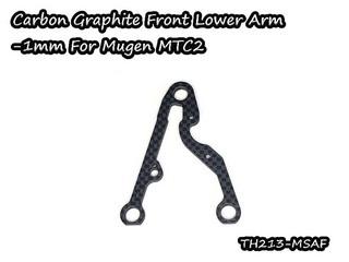 Vigor TH213-MSAF - Carbon Graphite Front Lower Arm -1mm For Mugen MTC2
