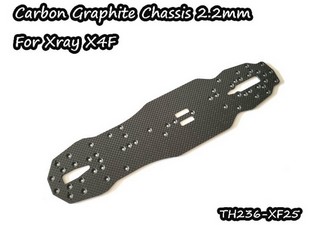 Vigor TH236-XF25 - Carbon Graphite Chassis 2.2mm For Xray X4F