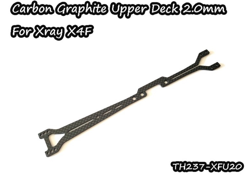 Vigor TH237-XFU20 - Carbon Graphite Upper Deck 2.0mm For Xray X4F