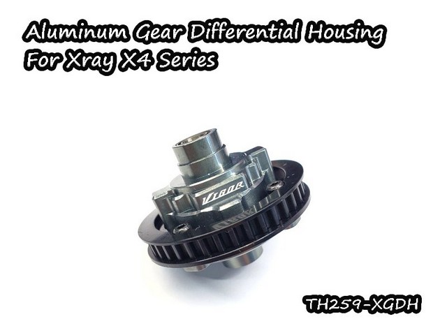 Vigor TH259-XGDH - Aluminum Gear Diff. Housing For Xray X4 Series - Clicca l'immagine per chiudere