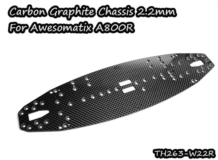 Vigor TH263-W22R - Carbon Graphite Chassis 2.2mm for Awesomatix A800R