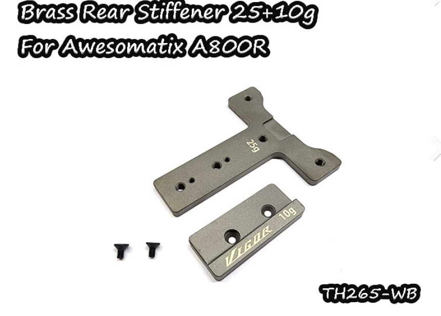 Vigor TH265-WB - Brass Rear Stiffener 25+10g for Awesomatix A800R