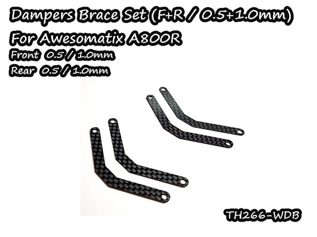 Vigor TH266-WDB - Dampers Brace Set (F+R / 0.5+1.0mm) For Awesomatix A800R