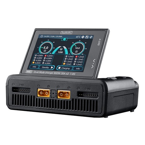 ToolkitRC TK13000 - M8D LiPo 1-8S 30A Duo Charger DC 10-49V