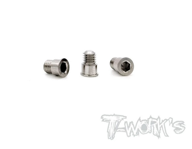 T-Work's TP-117 - 64 Titanium Upper Deck Screw (For Awesomatix A800MMX/A800FX) - 3pcs