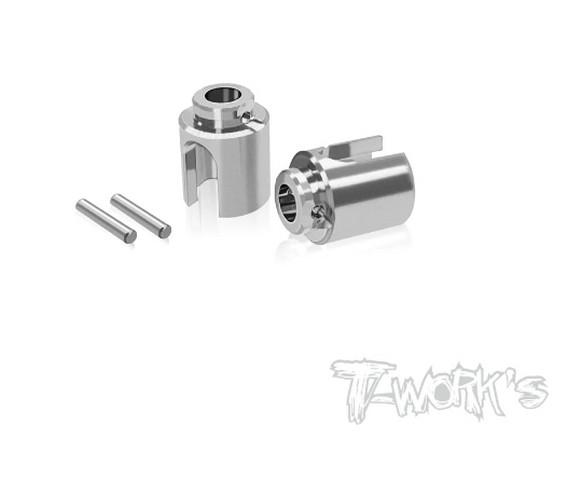T-Work's TP-180-A800R - Titanium Differential Outdrives for Awesomatix A800R/MMX with BB Driveshafts