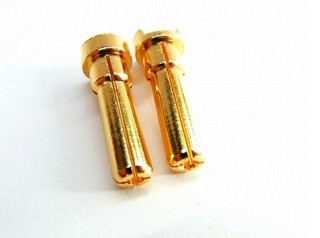 Team Powers Golden Plug for Lipo Battery (2Pz)