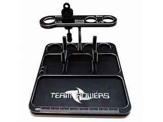 Team Powers Aluminum Parts Tray Version III w/ Mobile Damper Holder