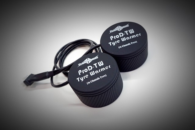 Team Powers Pro-Driver Tyre Warmer Cup for M-Chassis Black (1set, 2pcs)