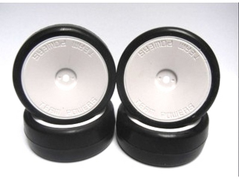 Team Powers 1:10 Touring Car Rubber Tire Set (Pre-Glue, 28R)