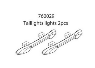 Turbo Racing 760029 - Taillights lights (2 pcs)