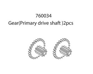 Turbo Racing 760034 - Gear (Primary drive shaft) (2 pcs)