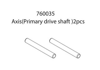 Turbo Racing 760035 - Axis (Primary drive shaft) (2 pcs)