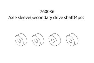 Turbo Racing 760036 - Axel Sleeve (Secondary drive shaft) (4 pcs)