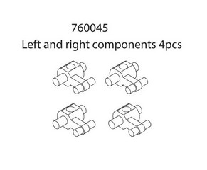 Turbo Racing 760045 - Left and Right Componenets (4 Pcs)