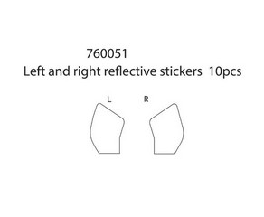 Turbo Racing 760051 - Left and Right Reflective Stickers (2 Pcs)