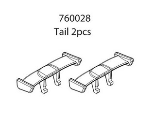 Turbo Racing 760028 - Tail (2 pcs)