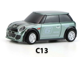 Turbo Racing C13 - RTR Mini RC car 1/76 (Dark Green)