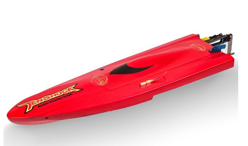 Tenshock TS-013001-R ARTR MINI SCORD II GLASS FIBER BOAT