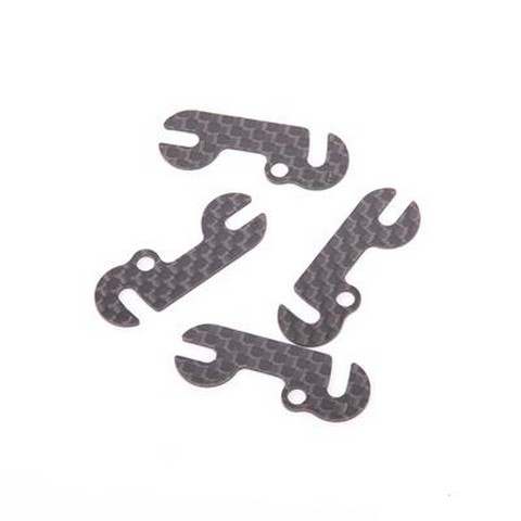 Schumacher U8482 - C/F Front End Spacer 1.0mm (4 pcs) - E5,A3