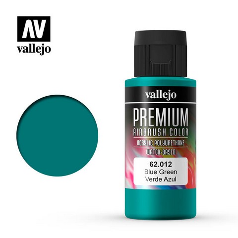 Vallejo VA62.012 - Premium RC - Blue Green (60ml Bottle)