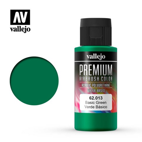 Vallejo VA62.013 - Premium RC - Basic Green (60ml Bottle)