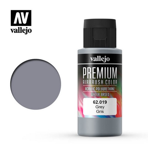 Vallejo VA62.019 - Premium RC - Grey (60ml Bottle)