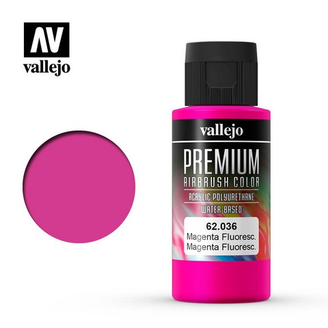 Vallejo VA62.036 - Premium RC - Magenta Fluo (60ml Bottle)