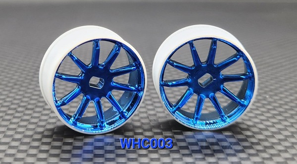 GL Racing WHC003-0-B - 4WD R10 Machine Cutted Chrome Rim (N0)