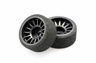 X-Power 11mm Rear Soft Foam Tire Mounted W/ Fiber-Reinforced Plastic Wheel 0 Offset 2pcs