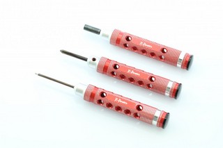 X-Power Hex Wrench, Philips Screwdriver, Knurling Nut Wrench (3pc set)