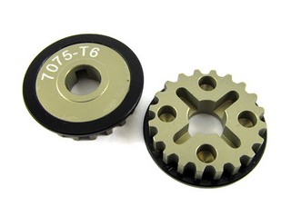 Team CSO 7075-T6 Aluminum Hardcoated Lightweight 20T Belt Pulley for Xray T4 (2pcs)