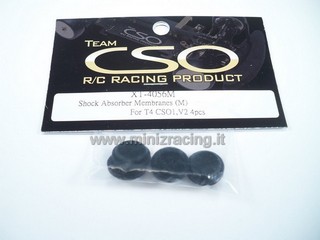 Team CSO Shock Absorber Membranes (Medium) For Xray T4 (4pcs)