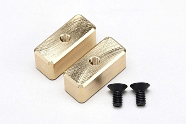 Yokomo MS-BWF10 - MS1.0 Brass Front Weight (10g x 2pcs)
