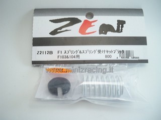 Zen Racing Shock Spring Soft and Alum. Spring Holder Black