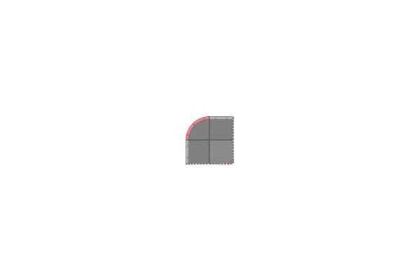 Kyosho 87053-05B - Mini-Z Grand Prix Circuit50 Addition Corner Set (1)